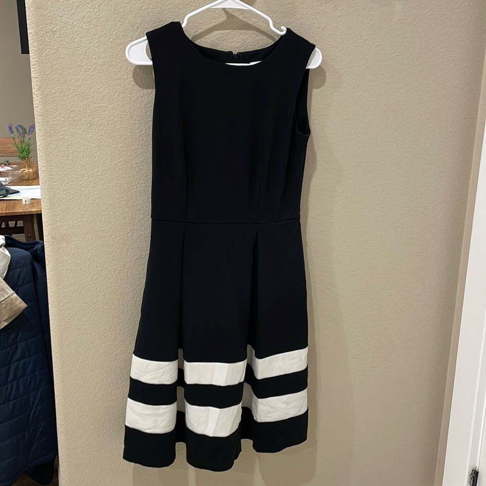 Calvin Klein Black and White Dress Size 4
